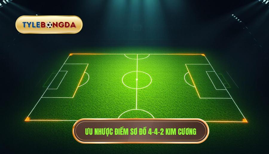 Ưu nhược điểm sơ đồ 4-4-2 kim cương